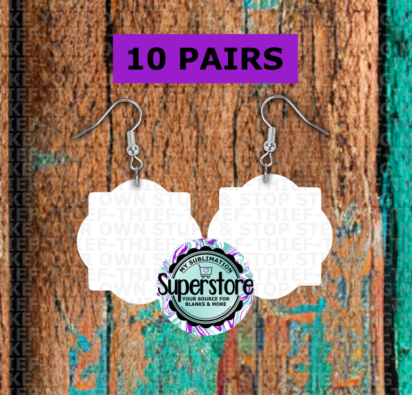 1.5 inch - Quartrefoil earrings - BULK PURCHASE 10pair