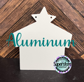 (8inch size) Aluminum nativity WITH holes - great for outdoors