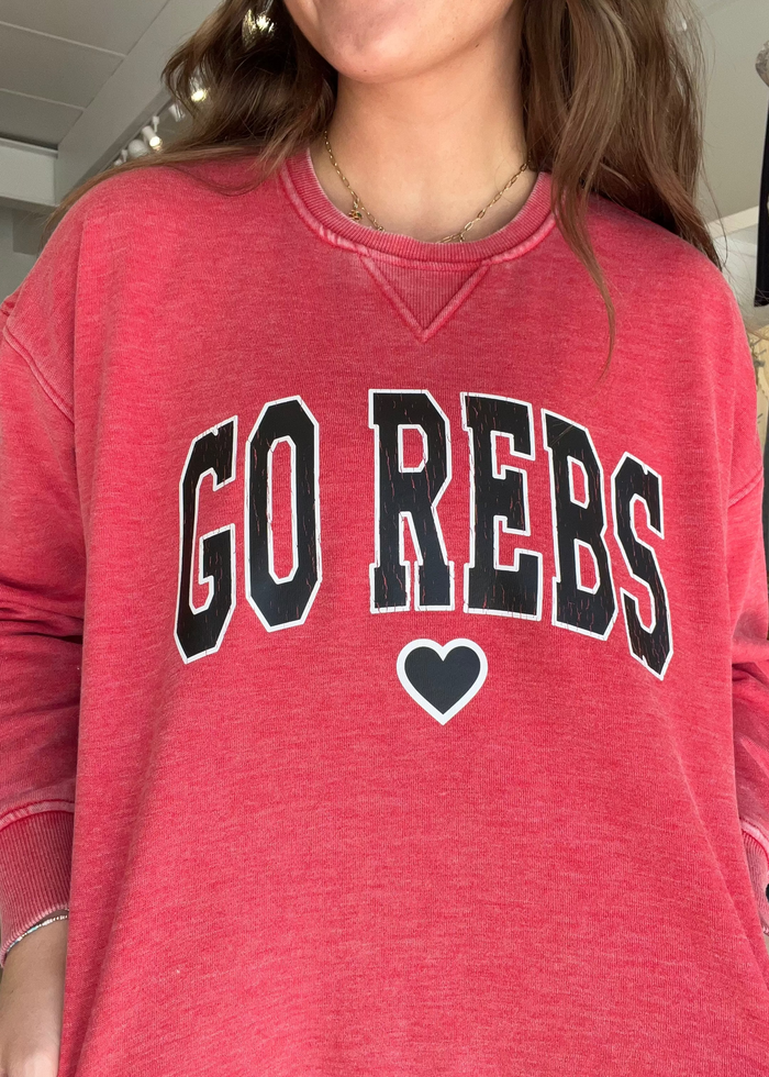Go Rebs! Campus Pullover Sweatshirt