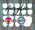 Acrylic Pansy Flower - 10 or 20 count 1.5 & 2 inch size - Sublimation Acrylic