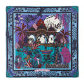 Amber Palace Blue Mini Square Scarf Designed by Wild Paris