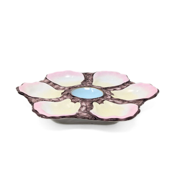 Antique 19th c. French Porcelain Oyster Plate
