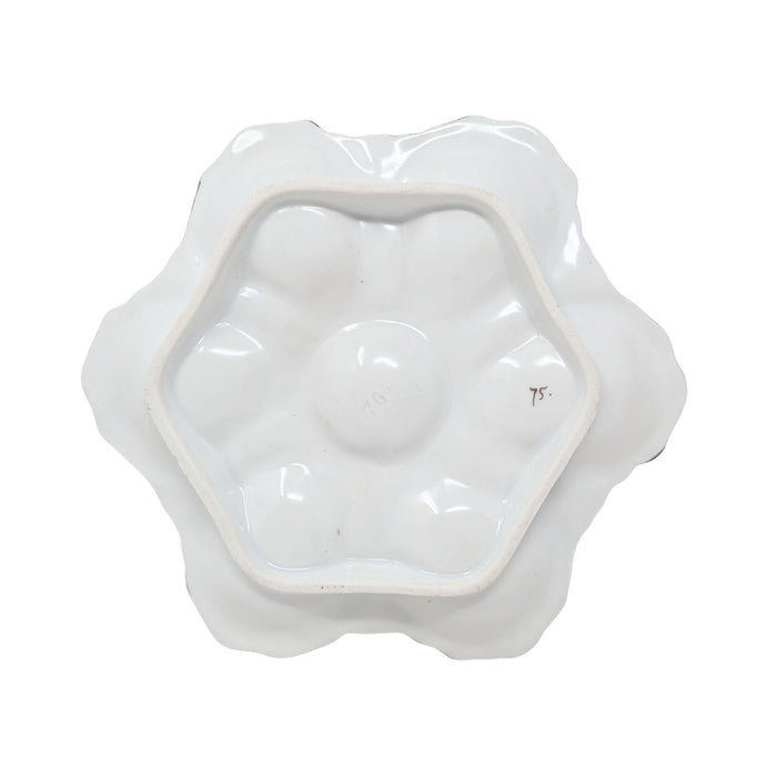 Antique 19th c. French Porcelain Oyster Plate