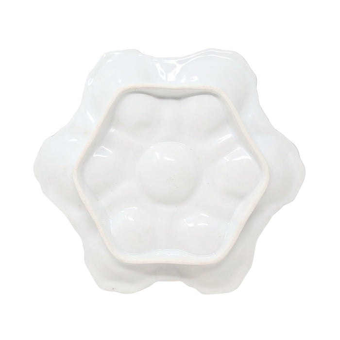 Antique 19th c. French Porcelain Oyster Plate
