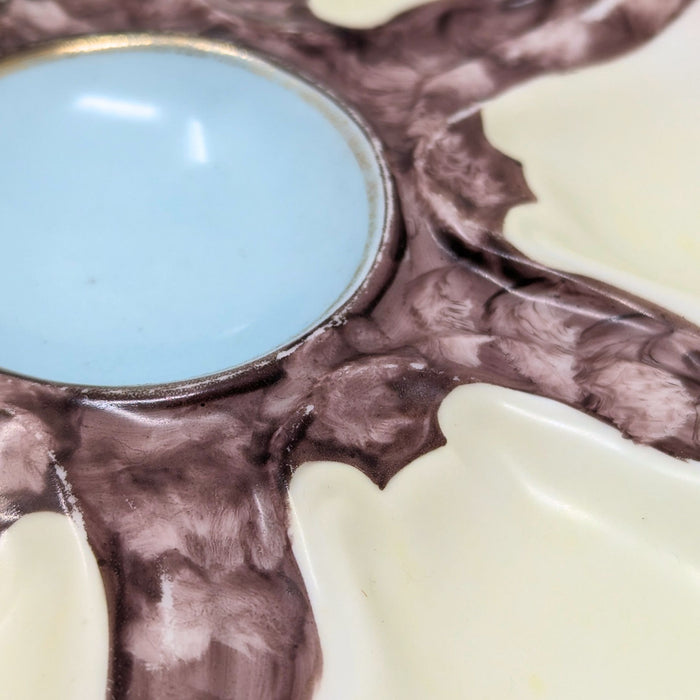 Antique 19th c. French Porcelain Oyster Plate