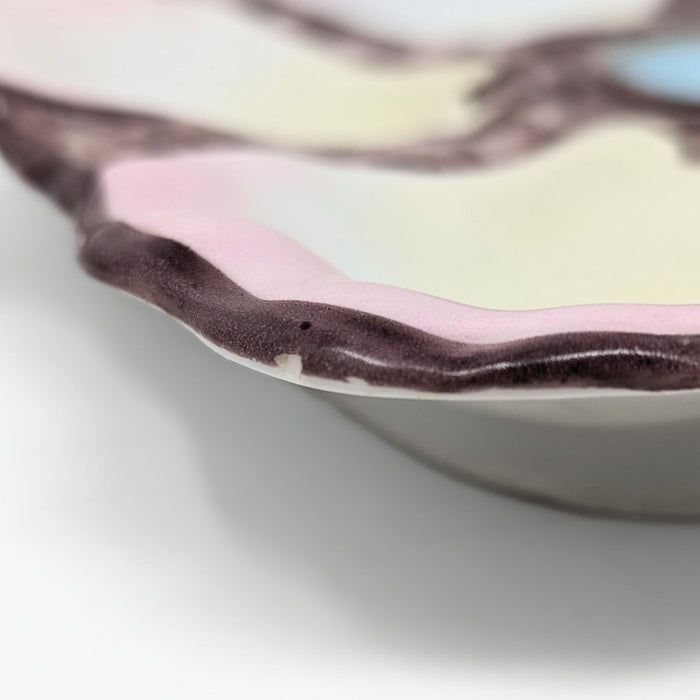 Antique 19th c. French Porcelain Oyster Plate