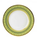 Arcades Green and Gold Dessert Plate