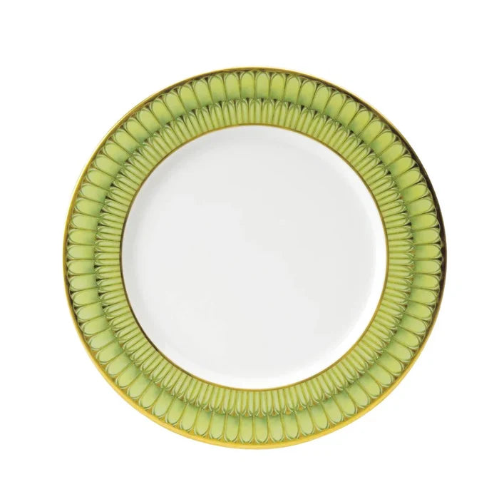 Arcades Green and Gold Dinner Plate