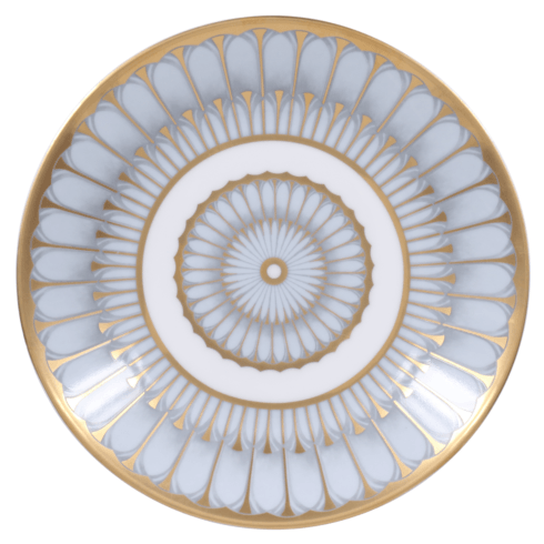 Arcades Grey and Gold Bread and Butter Plate