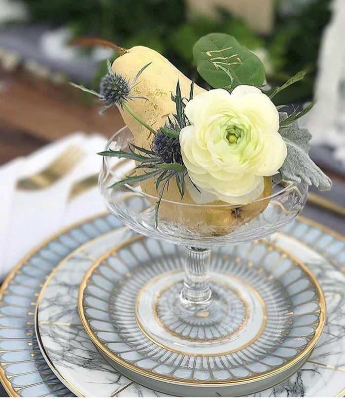 Arcades Grey and Gold Bread and Butter Plate