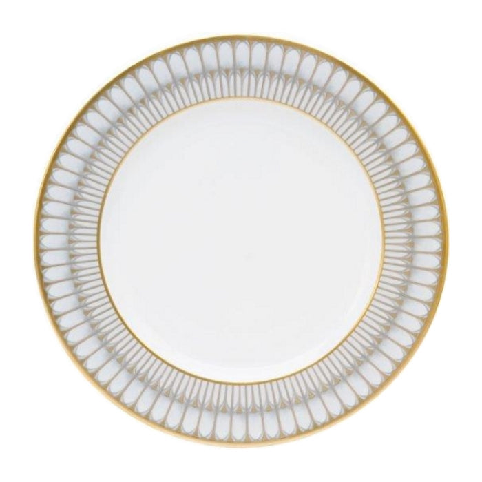 Arcades Grey and Gold Dinner Plate