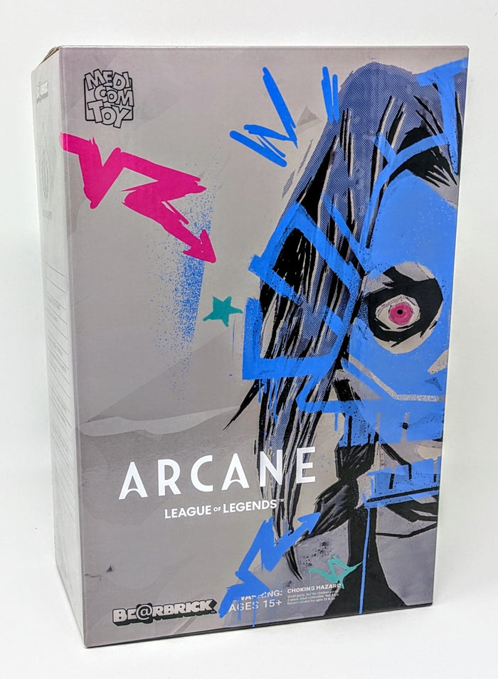 Arcane League of Legends Jinx Wanted Poster 400% & 100% Bearbrick Figure Sealed