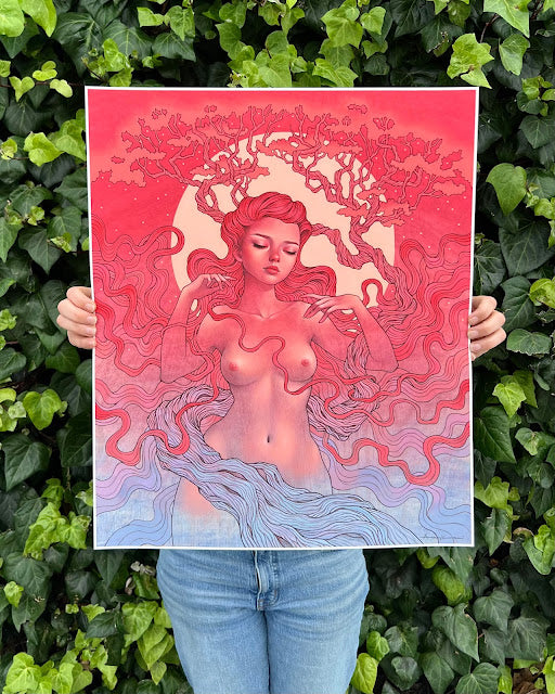Audrey Kawasaki 'TO BE YOURS' 20"x24" Signed and Numbered Giclee Art Print