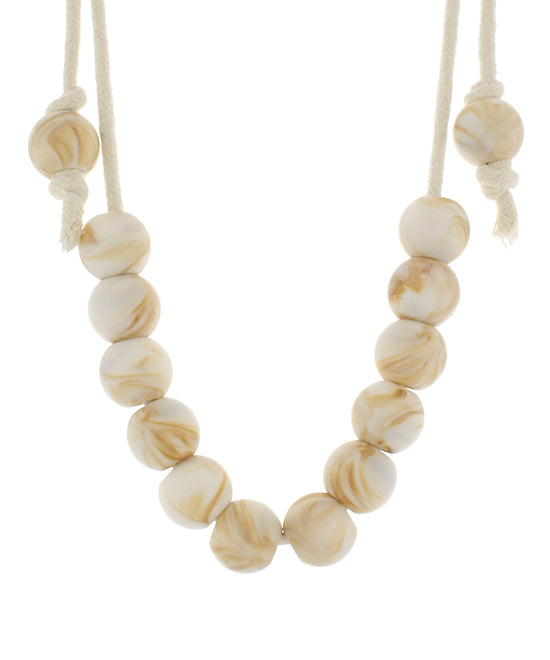 Ball on Cord Necklace