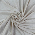 Bamboo Cotton 1x1 Rib Knit - Heathered Almond