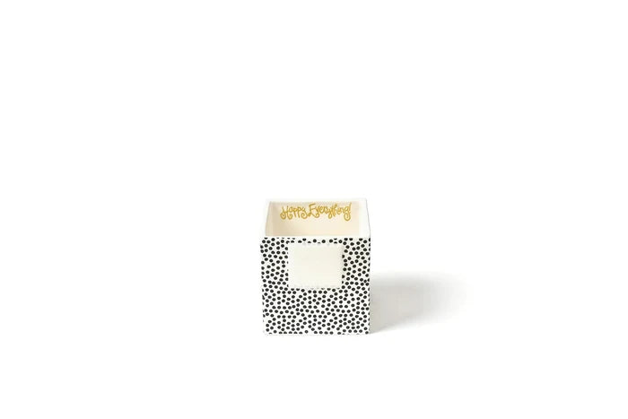 Black Small Dot Small Mini Nesting Cube