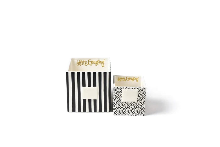 Black Small Dot Small Mini Nesting Cube
