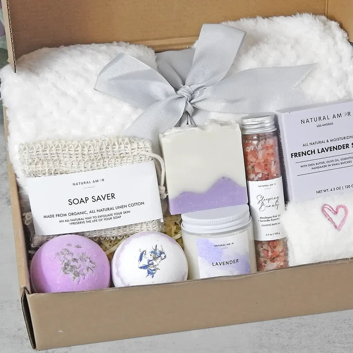 Blanket Lavender Spa Gift Set