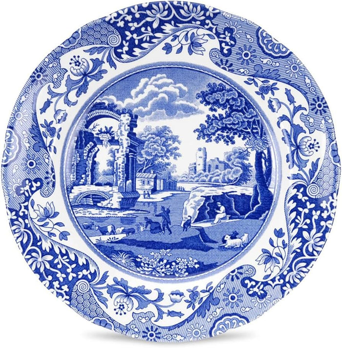 Blue Italian Salad Plate