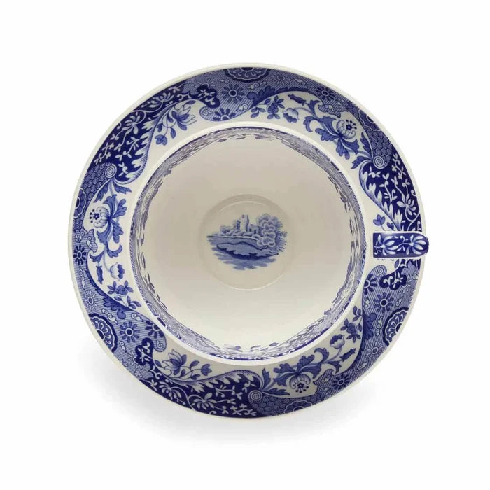 Blue Italian Tea Cup and Saucer