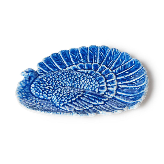 Blue Reactive Glaze Turkey Platter