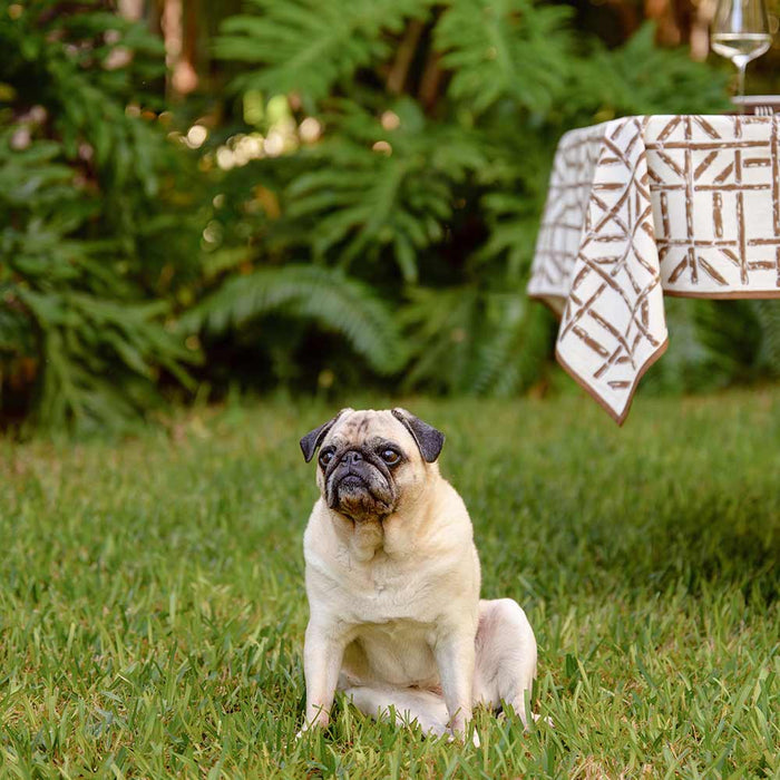 Brown Bamboo Tablecloth