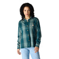 Carhartt Women's TENCEL™ Loose Fit Twill Plaid Long Sleeve Work Shirt Work Shirts Carhartt Greenstone 2XL Reg