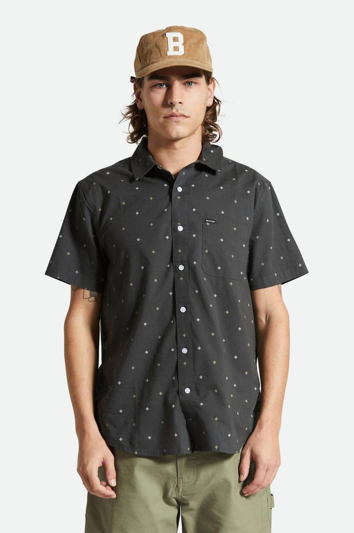 Charter Print S/S - Washed Black Pyramid