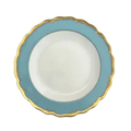 Chelsea Feather Turquoise Dessert Plate