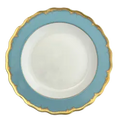 Chelsea Feather Turquoise Dinner Plate