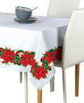 Christmas Poinsettia Garland Rectangles