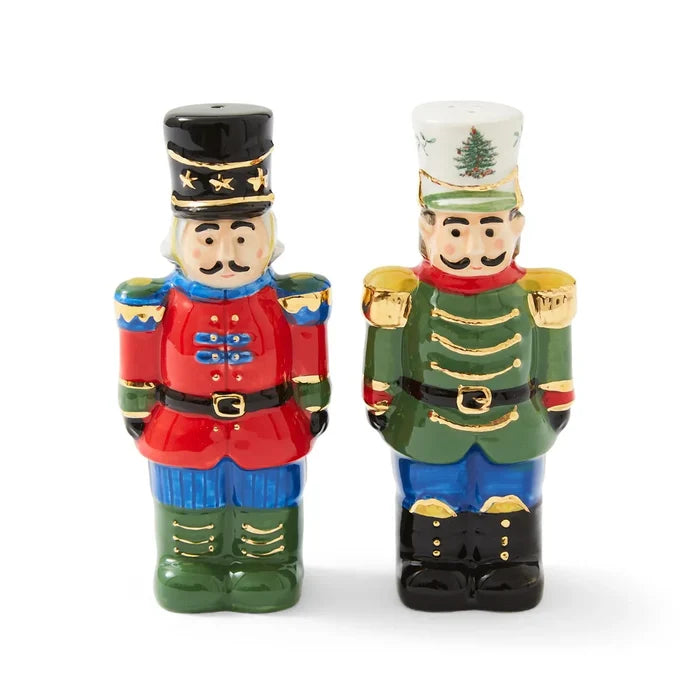 Christmas Tree Nutcracker Salt & Pepper Shakers