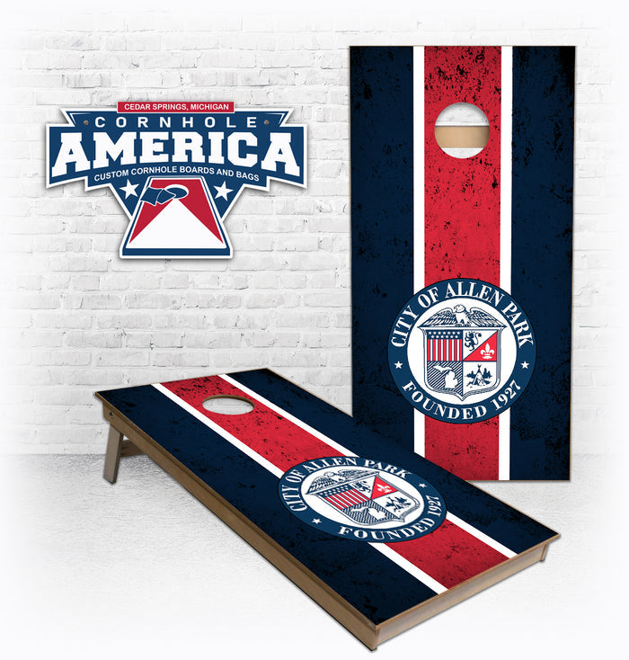 City of Allen Park custom Cornhole Boards