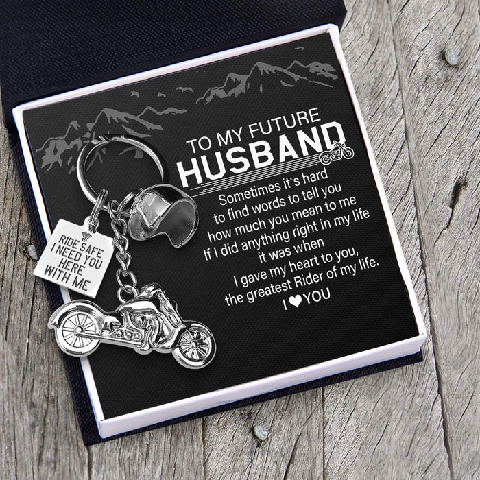 Classic Bike Keychain - To My Future Husband - The Greatest Rider Of My Life - Gkt24003