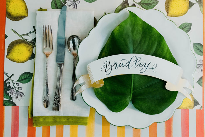 Classic Gold Banner Table Accent