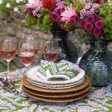 Climbing Dahlia Lavender & Fern Napkins | Set of 4