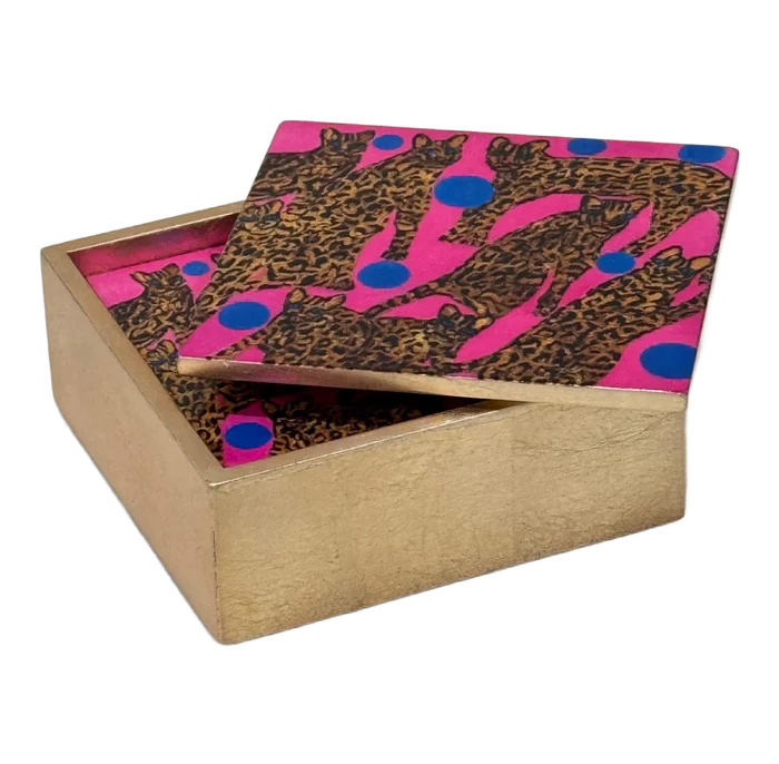 Coaster Box with 4 Coasters