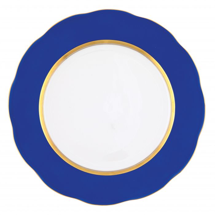 Cobalt Blue Silk Ribbon - Service Plate
