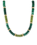 Color Wide Bead Stand Necklace