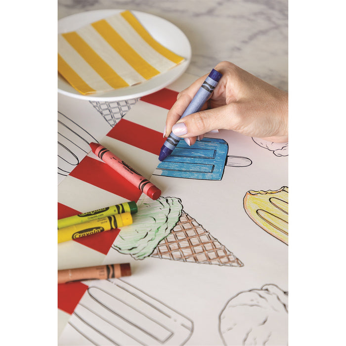 Coloring Summer Treats Placemat