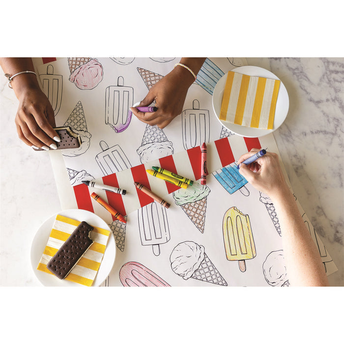 Coloring Summer Treats Placemat