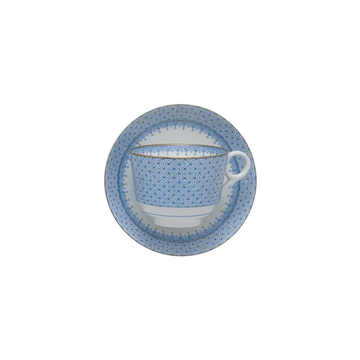 Cornflower Lace Tea Cup & Saucer
