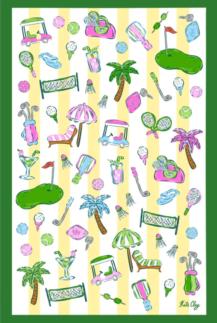 Country Club Tea Towel