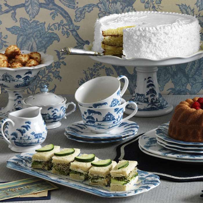Country Estate Dessert/Salad Plate - Delft Blue