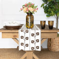 Crewel Brown Table Runner