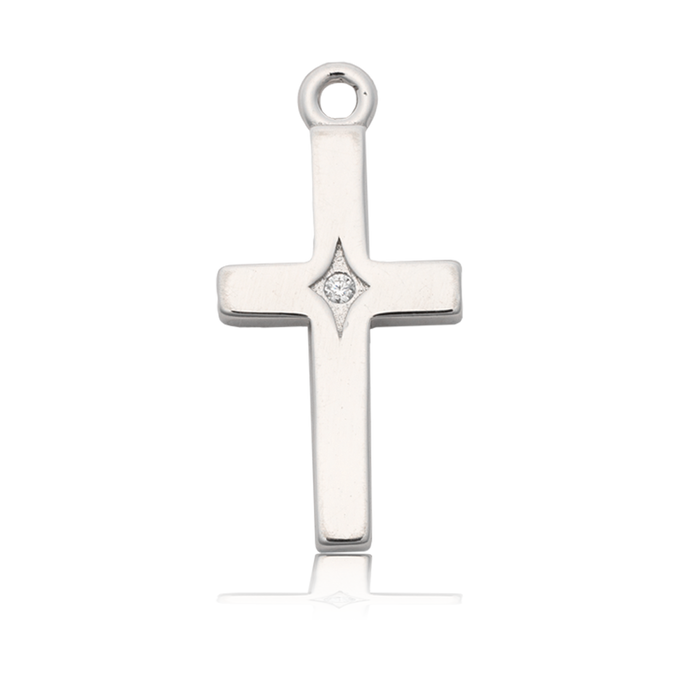 Cross CZ Charm with Strawberry Jade Gemstone Bracelet