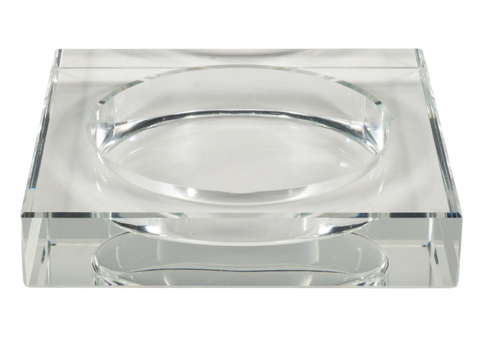 CRYSTAL CANDLE DISH