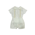 Daphne Boys White- Camel 2-piece Set