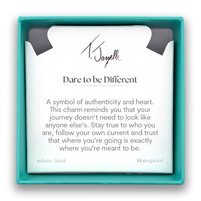 Dare to Be Different Charm with Light Blue White Agate Gemstone Bracelet