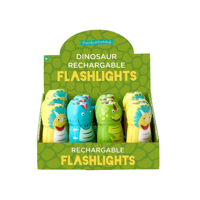 Dino Lights Rechargeable Flashlight | Yellow